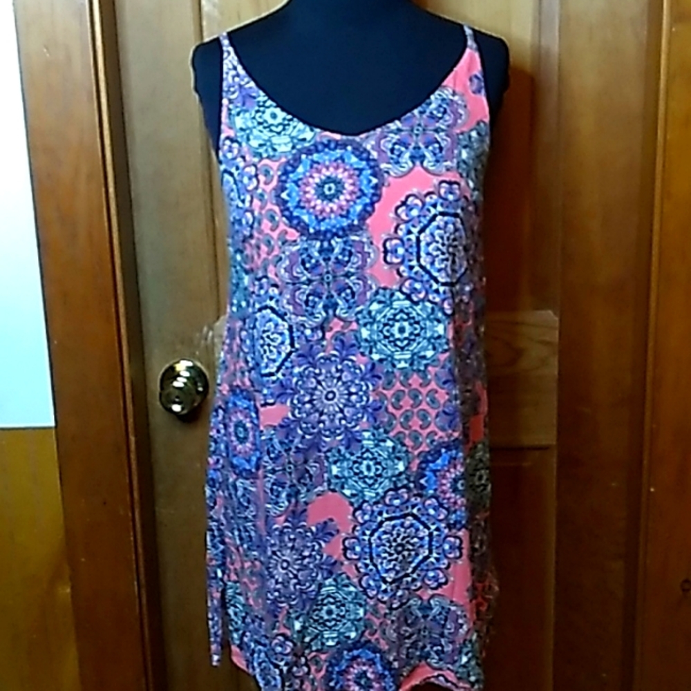 Atmosphere Coral Paisley Print Size 6 Dress